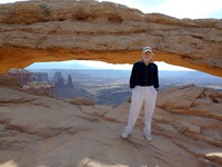 Alex at Mesa Arch