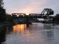 Ballard Locks railroad bridge