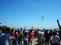 Blue Angels and crowd