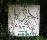 Danville Georgetown trails sign map