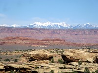 LaSal Mountains from Slickrock Trail