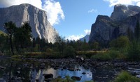 Yosemite above the creek