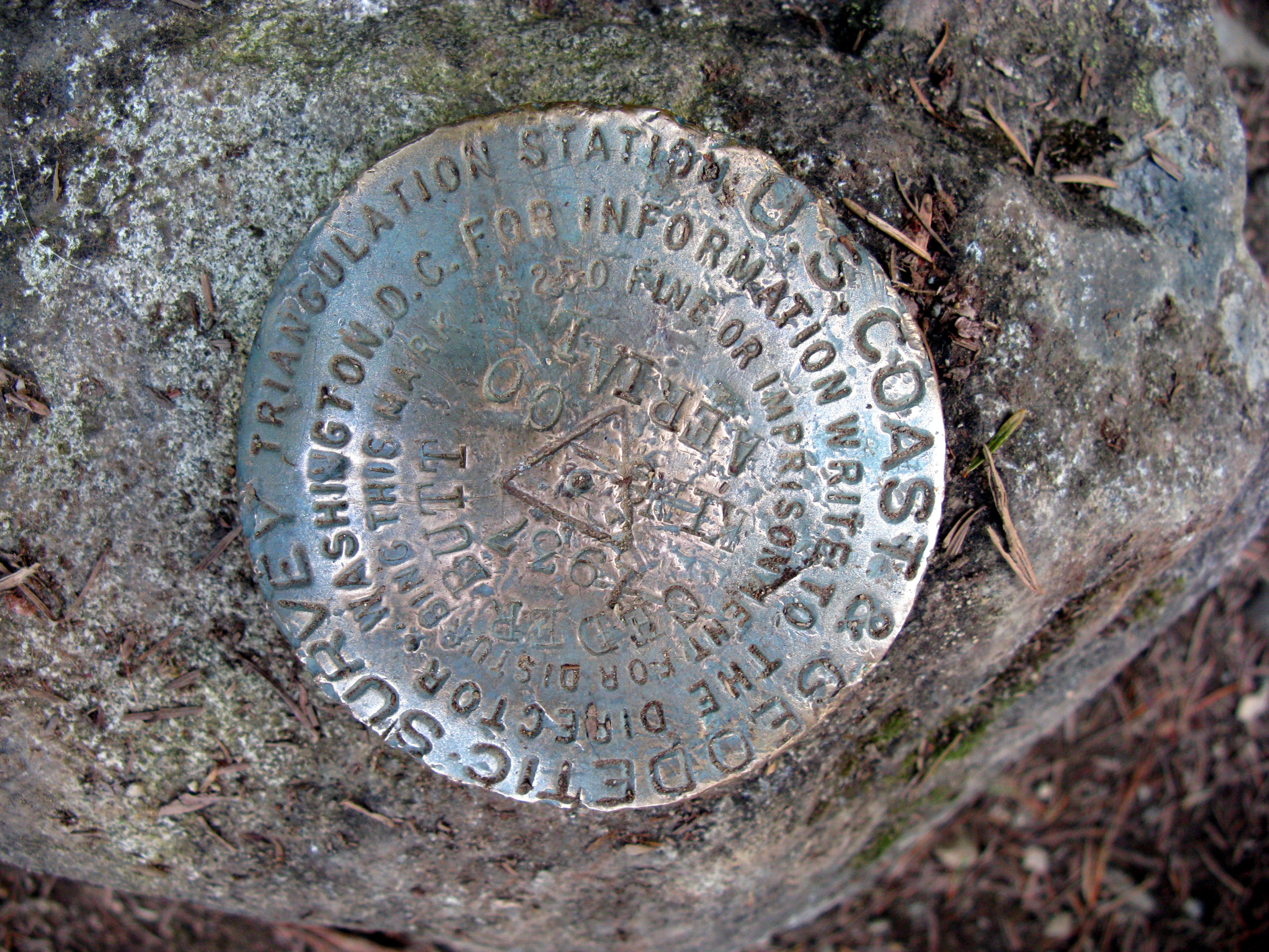 Cedar Butte geodetic marker