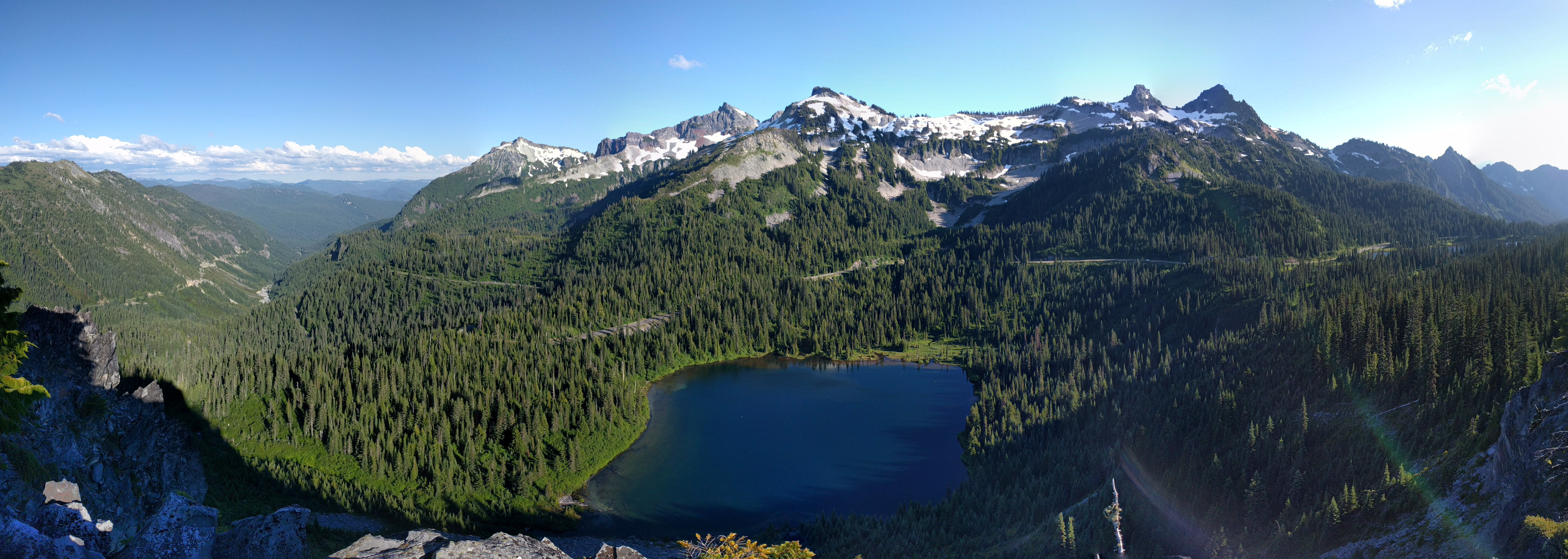 Louise Lake below Pinnacle Peak