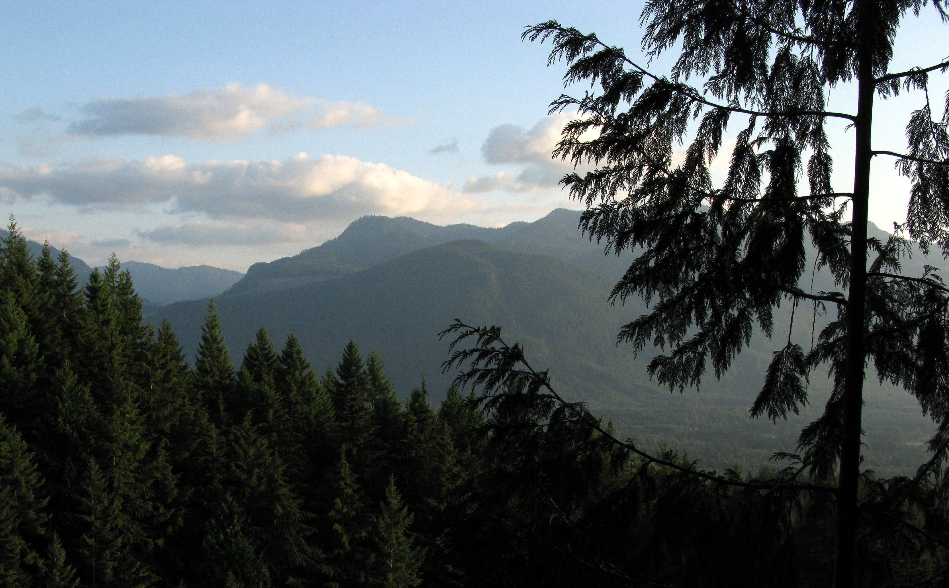 hills from Wallace Falls trail