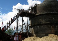 building a stupa
