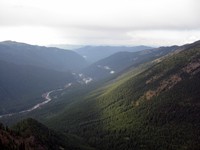 north along White River from Crystal Peak
