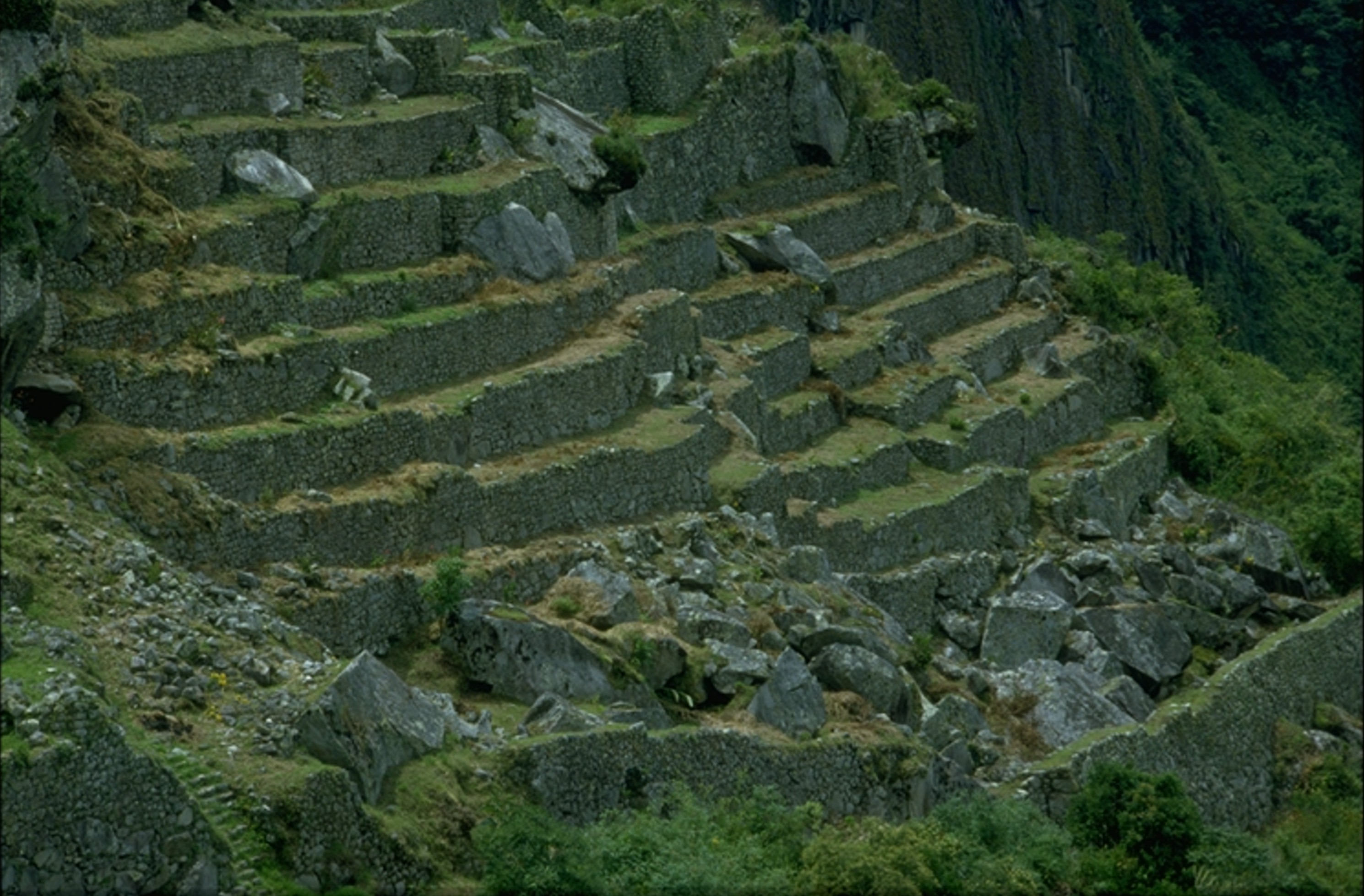 Ollantaytambo Peru terraces 1980