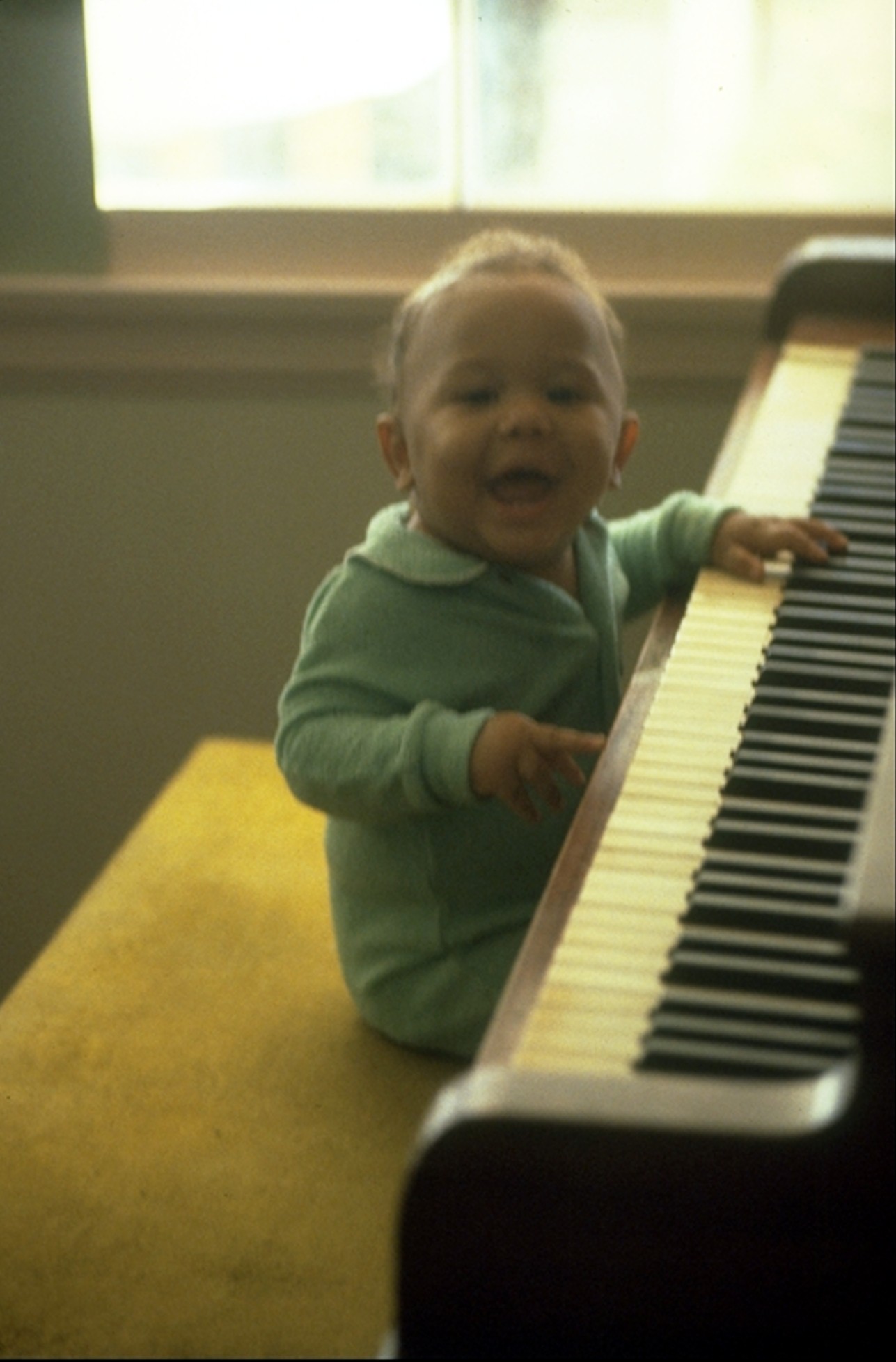 Scott playing an early piano gig