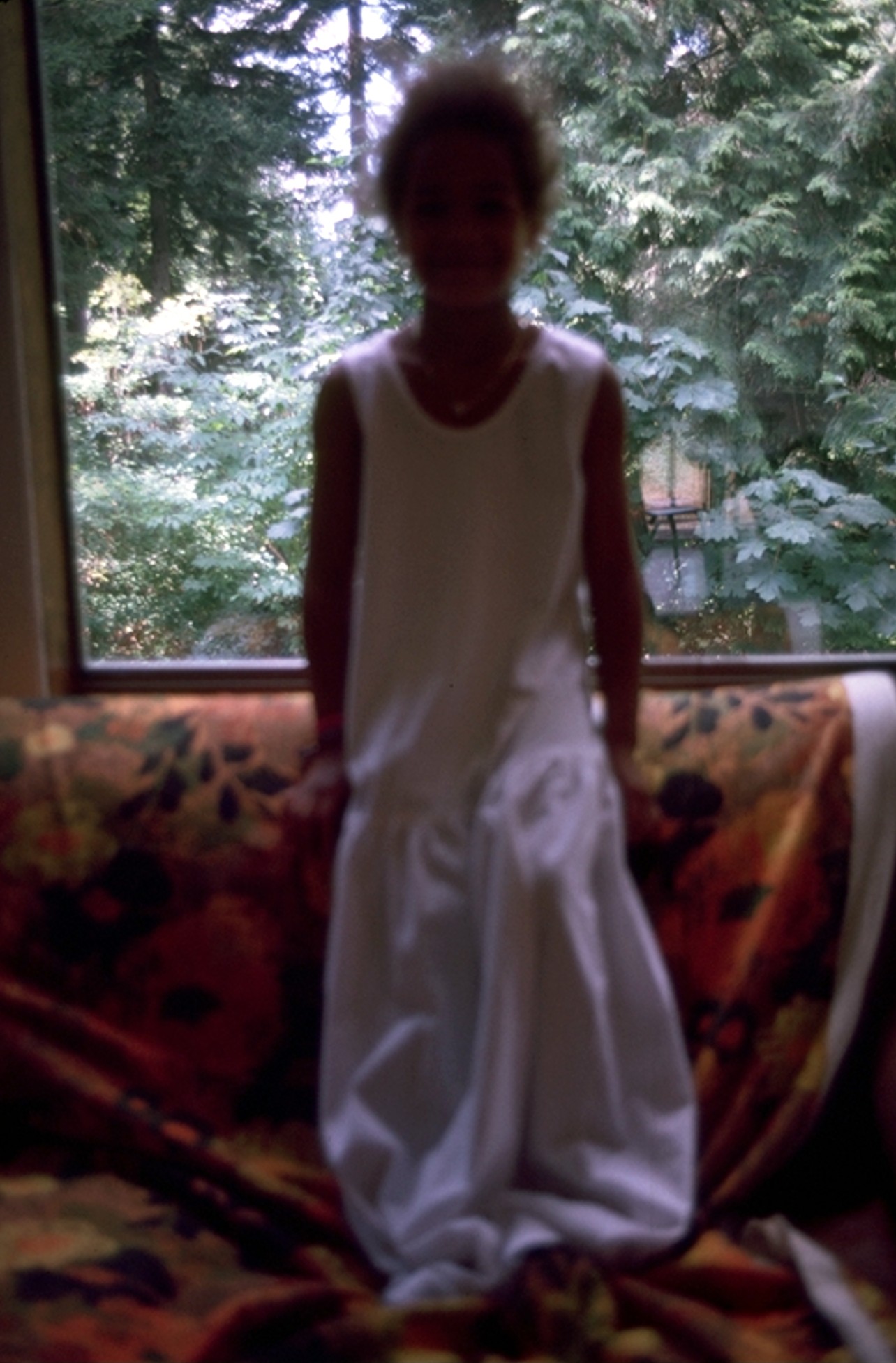 Summer in white dress