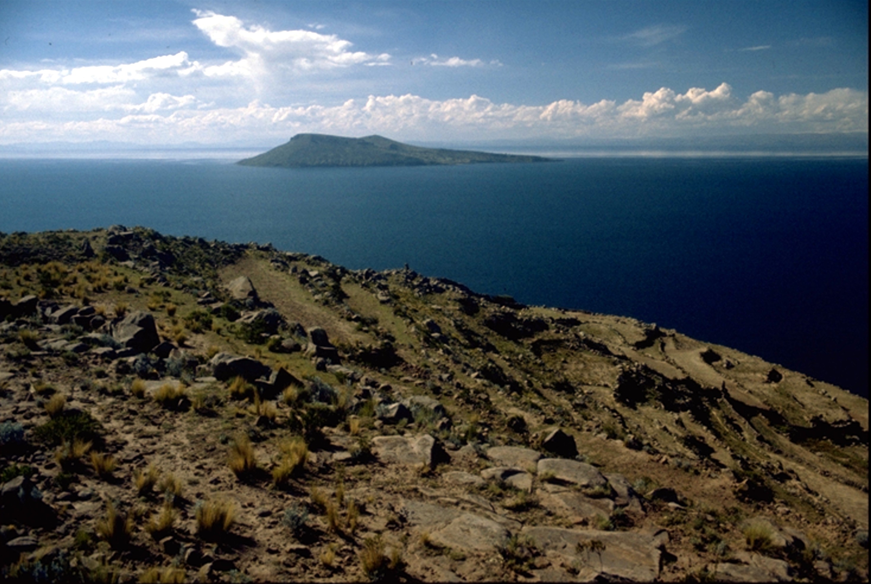 from Isla Taquile Lake Titicaca Peru 1980